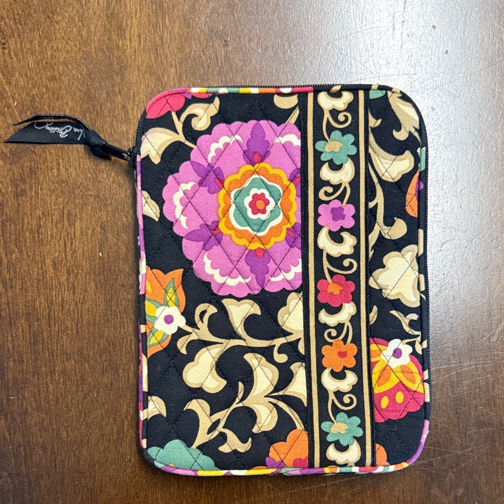 Vera Bradley E-Reader Sleeve / Tablet Suzani Multicolor Floral Quilted Pouch